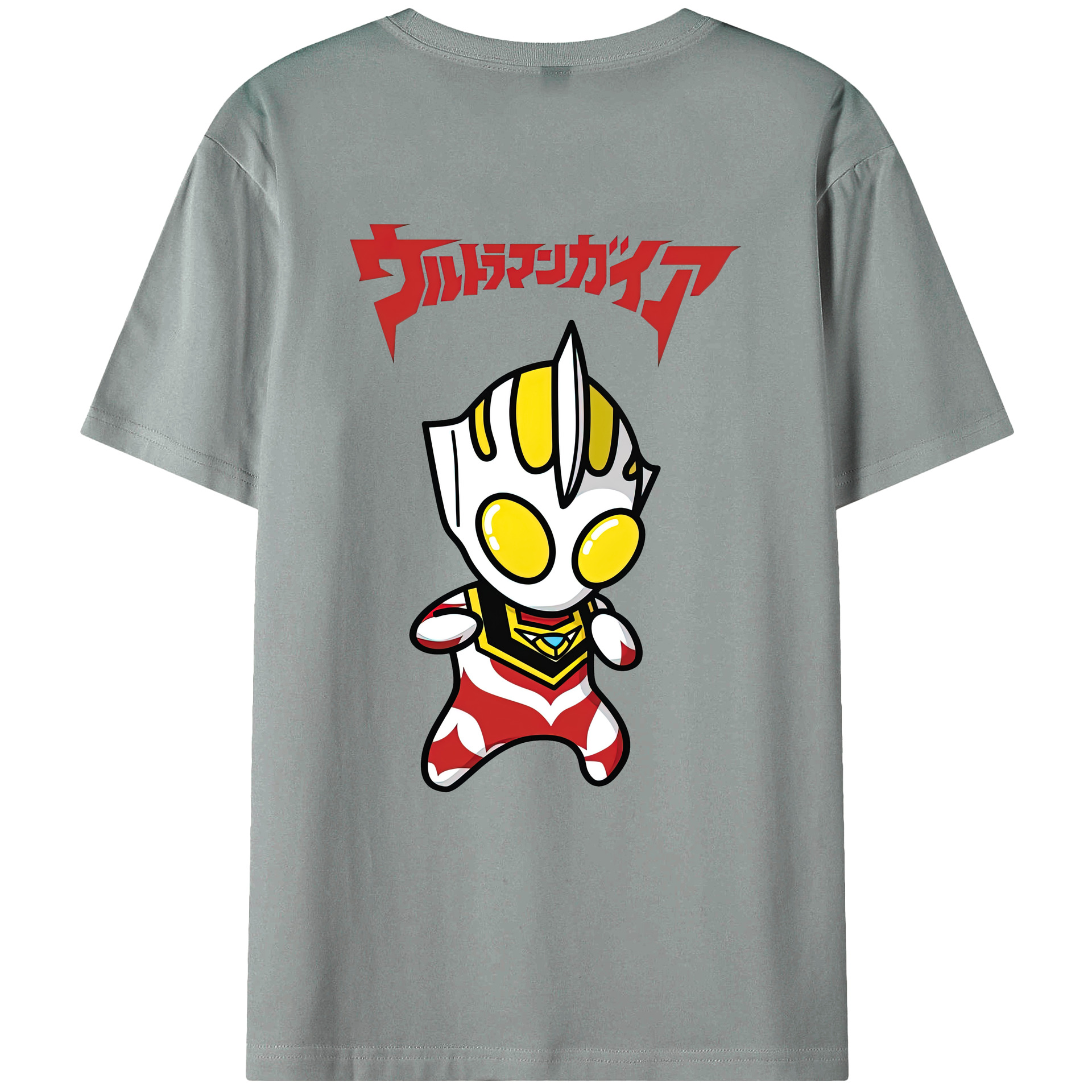 （画像用） ウルトラマン Ultraman 綿100％ メンズ半袖Tシャツ（バックプリント） 通気性